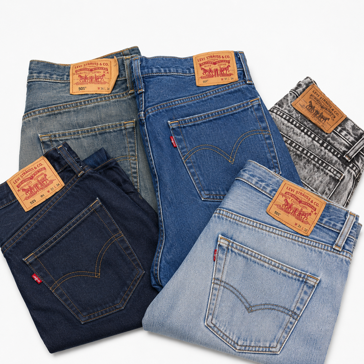 Mix 5 vaqueros Levi’s